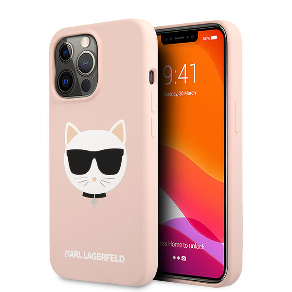 Karl Lagerfeld 3D Rubber Case Choupette's Head Θήκη προστασίας από σιλικόνη – iPhone 13 Pro (Ροζ - KLHCP13LSLCHLP) - Image 1