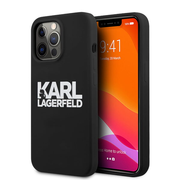 Karl Lagerfeld Hard Case Stack Logo Back Θήκη προστασίας – iPhone 13 Pro (Black) - Image 1