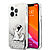 Karl Lagerfeld "Choupette Fun" Hard Case Θήκη προστασίας από σιλικόνη – iPhone 13 Pro Max (Clear/Glitter Silver)