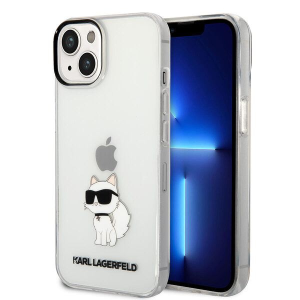 Karl Lagerfeld Ikonik Back Cover Case Choupette Διάφανη θήκη προστασίας από TPU / PC – iPhone 14 Plus (Clear) - Image 1