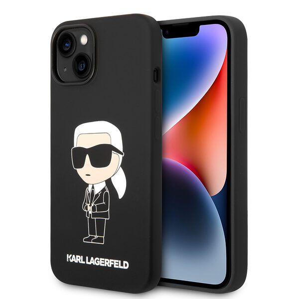 Karl Lagerfeld “Ikonik NFT” Hard Case Θήκη προστασίας από σιλικόνη – iPhone 14 Plus (Μαύρο – KLHCP14MSNIKBCK) - Image 1