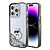 Karl Lagerfeld Ikonik Case Choupette Θήκη προστασίας από Liquid σιλικόνη – iPhone 15 Pro (Clear / Silver Glitter – KLHCP15LLKCNSK)