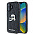 Karl Lagerfeld Monogram Ikonik Patch Saffiano Case Θήκη προστασίας από δερματίνη – iPhone 16 (Μαύρο – KLHCP16SPGKLKCPK)