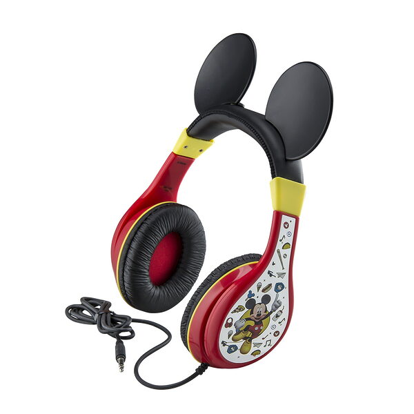 eKids Mickey Mouse Ενσύρματα Ακουστικά με ασφαλή μέγιστη ένταση ήχου για παιδιά και εφήβους (MK-140) (Κόκκινο/Κίτρινο/Μαύρο) - Image 1