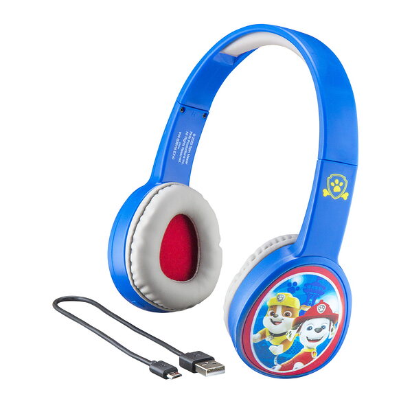 eKids Paw Patrol Ασύρματα Ακουστικά με ασφαλή μέγιστη ένταση ήχου για παιδιά και εφήβους (PW-B36VM) (Γαλάζιο/Λευκό) - Image 1