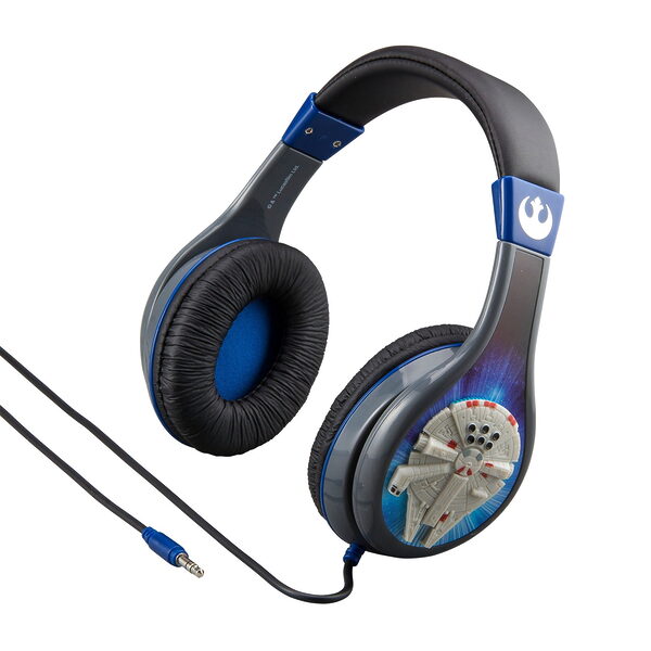 eKids Star Wars Ενσύρματα Ακουστικά με ασφαλή μέγιστη ένταση ήχου για παιδιά και εφήβους (SW-140) (Γκρι/Μπλε) - Image 1