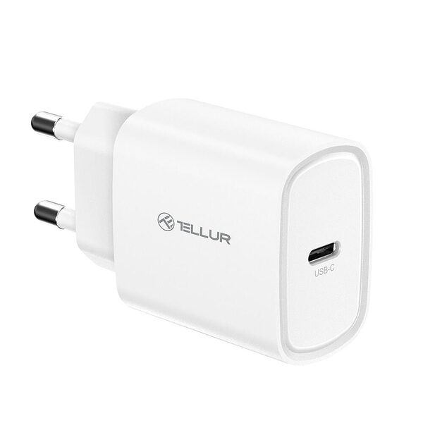 Tellur Οικιακός Φορτιστής USB-C με PD 3.0 (PD3.0 20W) σε λευκό χρώμα (TLL151421) - Image 1