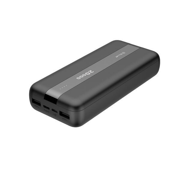 Tellur Powerbank PBC203 20.000mAh σε μαύρο χρώμα με 2x USB-C & 2x USB-A (TLL158311) - Image 1