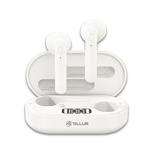 Tellur Flip Bluetooth True Wireless Headphones Ασύρματα Ακουστικά Bluetooth TWS – White
