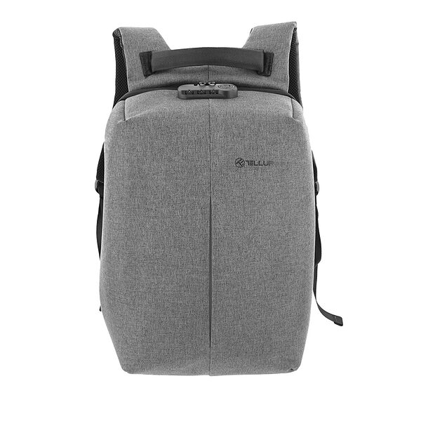 Tellur Anti-Theft V2 Αδιάβροχο Backpack με θήκη για laptop έως 15,6" – Grey (TLL611232) - Image 1