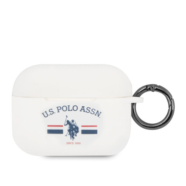 U.S. Polo Assn. “FL. Logo Collection” Θήκη προστασίας από σιλικόνη για Apple Airpods Pro (White – USACAPSFGH) - Image 1