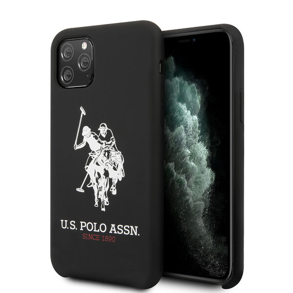 U.S. Polo Assn. “Big Horse Logo Collection” Θήκη προστασίας από σιλικόνη – iPhone 11 Pro (Μαύρο – USHCN58SLHRBK) - Image 1