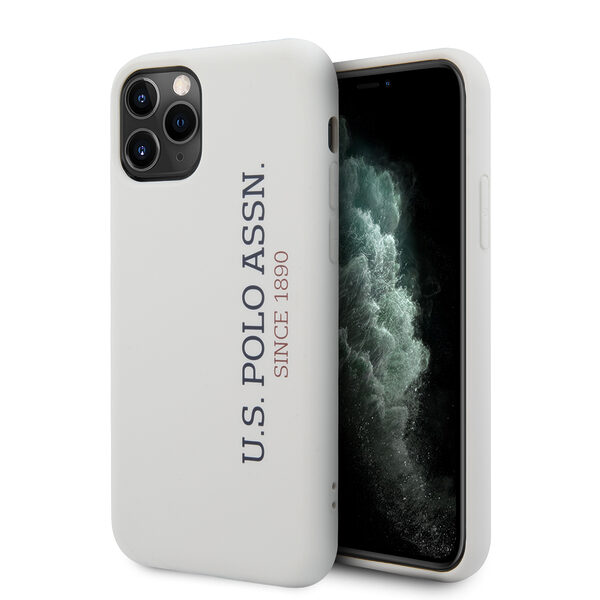 U.S. Polo Assn. “Silicone Effect Logo Collection” Θήκη προστασίας από σιλικόνη – iPhone 11 Pro (Λευκό – USHCN58SLWHV2) - Image 1