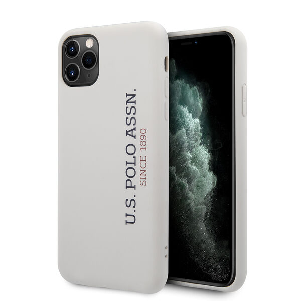 U.S. Polo Assn. “Silicone Effect Logo Collection” Θήκη προστασίας από σιλικόνη – iPhone 11 Pro Max (Λευκό – USHCN65SLWHV2) - Image 1
