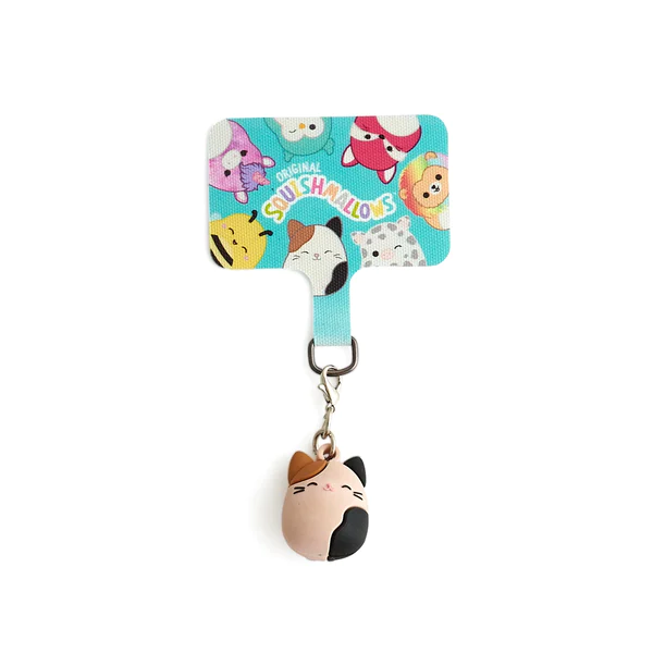 Lazerbuilt Squishmallows Cam the Cat Mobile Charm – Universal Μπρελόκ Κινητού με Pad Σύνδεσης - Image 1