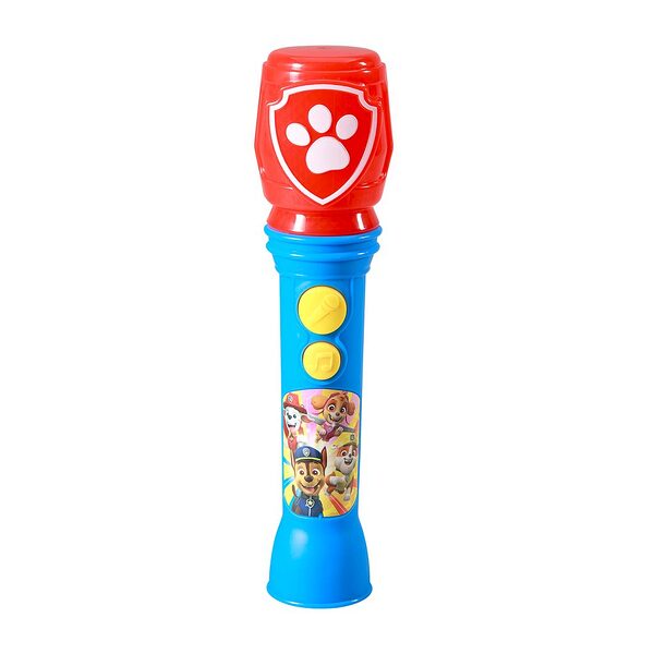 eKids Paw Patrol Ασύρματο Μικρόφωνο Karaoke για παιδιά με ενσωματωμένη μουσική, φωτισμό, Sound Effects (PW-070) (Κόκκινο/Μπλε/Κίτρινο) - Image 1
