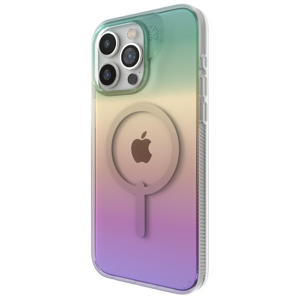 Zagg Milan Snap Διάφανη Θήκη προστασίας συμβατή με MagSafe που αντέχει σε πτώσεις έως 4 μέτρα – iPhone 15 Pro Max (Iridescent) - Image 1