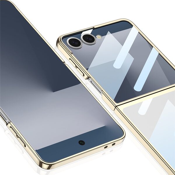 Θήκη Samsung Galaxy Z Flip7 5G GKK Διάφανο προστατευτικό V2 με ανθεκτική κατασκευή και ενσωματωμένη προστασία μικρής οθόνης και κάμερας μωβ - Image 4