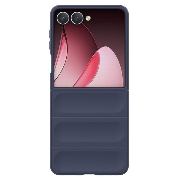 Θήκη Samsung Galaxy Z Flip7 5G Mad Mask Rugged Armor από σκληρό Premium TPU μπλε σκούρο - Image 3