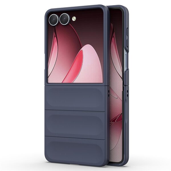 Θήκη Samsung Galaxy Z Flip7 5G Mad Mask Rugged Armor από σκληρό Premium TPU μπλε σκούρο