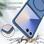 Θήκη Samsung Galaxy Z Flip7 5G OEM Shockproof συμβατό με MagSafe φορτιστή Πλάτη TPU μπλε - Image 3
