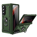 Θήκη Samsung Galaxy Z Fold7 5G Mad Mask Πλάτη Thin Armor με Μαγνητικό δαχτυλίδι και Βάση στήριξης TPU πράσινο σκούρο