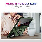 Θήκη Samsung Galaxy Z Fold7 5G Mad Mask Πλάτη Thin Armor με Μαγνητικό δαχτυλίδι και Βάση στήριξης TPU πράσινο σκούρο - Image 3