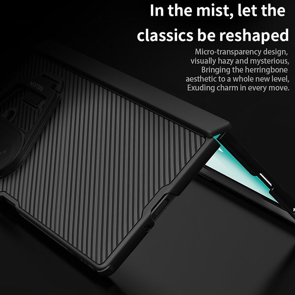 Θήκη Samsung Galaxy Z Fold7 5G NiLLkin Camshield Series Prop v2 Magnetic Πλάτη με ειδική υποδοχή για πενάκι, προστασία για την κάμερα από σκληρό Premium TPU μαύρο - Image 3