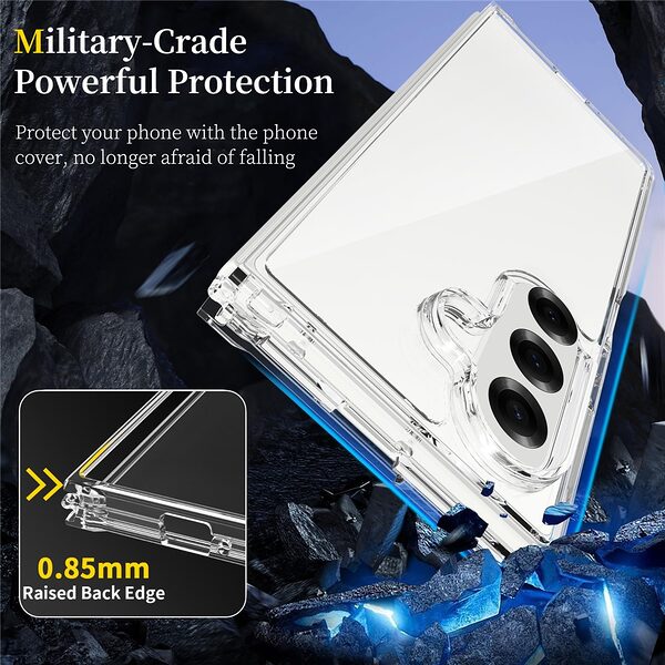 Θήκη Samsung Galaxy Z Fold7 5G OEM Clear Style V2 Shockproof Transparent Πλάτη TPU - Image 2