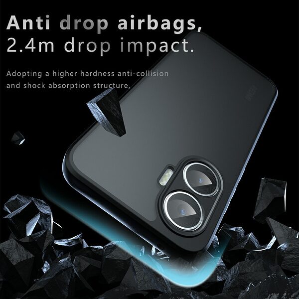 Θήκη Xiaomi Poco F7 5G BASEUS Skin Sensation Series Case Thin με matte επιφάνεια και ενισχυμένο Lens Protection Πλάτη TPU μαύρο - Image 4