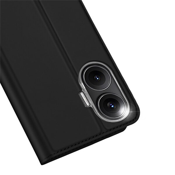 Θήκη Xiaomi Poco F7 5G DUX DUCIS Skin Pro Series με βάση στήριξης, υποδοχή καρτών και μαγνητικό κούμπωμα Flip Wallet από συνθετικό δέρμα και TPU μαύρο - Image 3