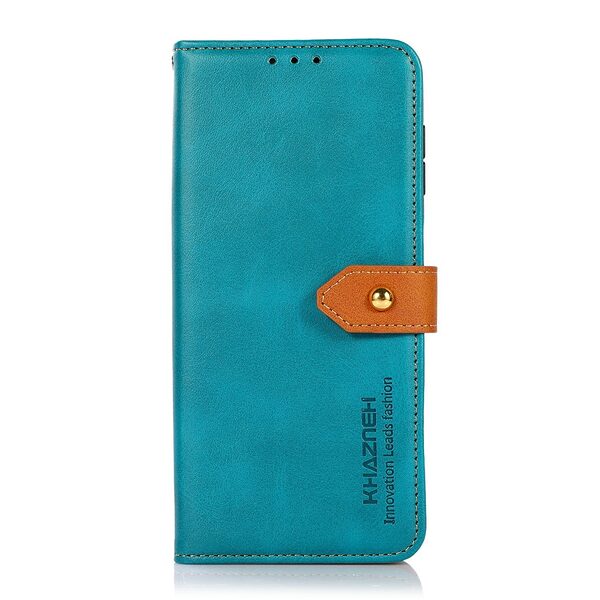Θήκη Xiaomi Poco F7 5G KHAZNEH Leather Wallet Golden Clasp με βάση στήριξης, υποδοχές καρτών και μαγνητικό κούμπωμα μπλε - Image 5