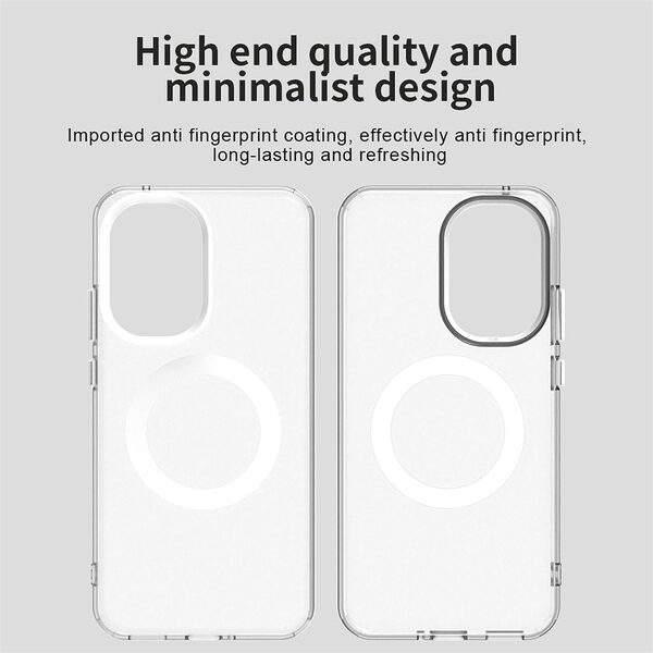 Θήκη Xiaomi Poco F7 5G Mad Mask Anti-Slip Shockproof συμβατό με MagSafe φορτιστή Transparent Πλάτη TPU λευκό - Image 3