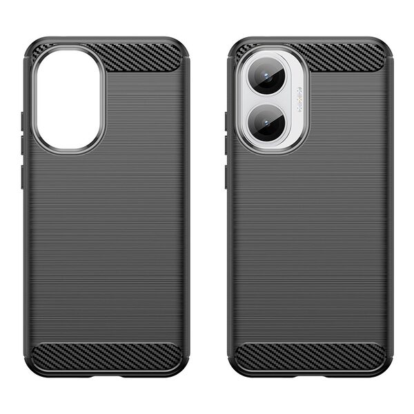 Θήκη Xiaomi Poco F7 5G Mad Mask Brushed TPU Carbon Πλάτη μαύρο - Image 2