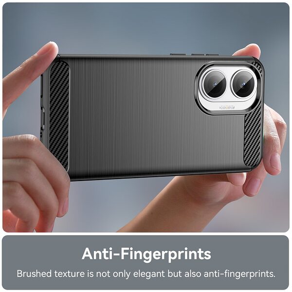Θήκη Xiaomi Poco F7 5G Mad Mask Brushed TPU Carbon Πλάτη μαύρο - Image 5