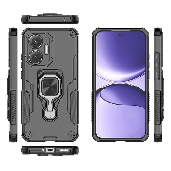 Θήκη Xiaomi Poco F7 5G Mad Mask Camshield Armor Guard v6 Πλάτη με προστασία για την κάμερα, Kickstand και Βάση στήριξης από σκληρό Premium TPU μαύρο - Image 4