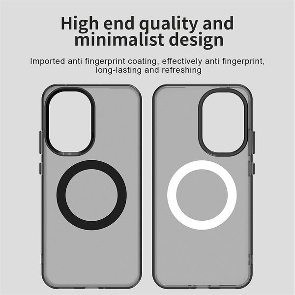 Θήκη Xiaomi Poco F7 5G Mad Mask Anti-Slip Shockproof συμβατό με MagSafe φορτιστή Transparent Πλάτη TPU μαύρο - Image 3