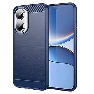 Θήκη Xiaomi Poco F7 5G Mad Mask Brushed TPU Carbon Πλάτη μπλε