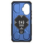 Θήκη Xiaomi Poco F7 5G Mad Mask Πλάτη Military Protection με Μαγνητικό δαχτυλίδι ,συμβατό με ασύρματη φόρτιση MagSafe και Βάση στήριξης TPU μπλε σκούρο - Image 4