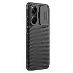 Θήκη Xiaomi Poco F7 5G NiLLkin Camshield Fiber Texture Series Πλάτη με προστασία για την κάμερα από σκληρό Premium TPU μαύρο