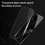Θήκη Xiaomi Poco F7 5G OEM σχέδιο Marble με Πλάτη Tempered Glass TPU μαύρο - Image 4