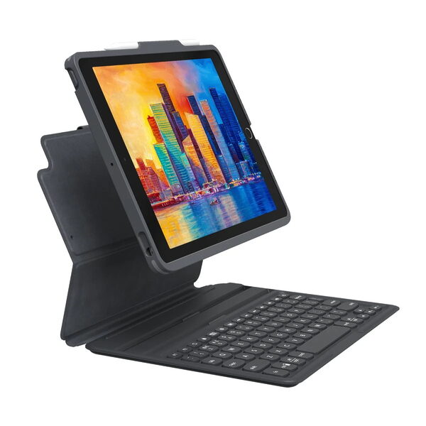 ZAGG Pro Keys Θήκη με πληκτρολόγιο για Apple iPad 10,2″ (7ης / 8ης / 9ης Γενιάς) σε charcoal χρώμα (UK) – 103407134 - Image 1