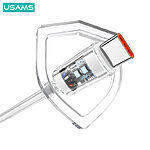 Καλώδιο fast charging και data USAMS  Cloud Series φωτιζόμενο Aluminum Alloy Type-C σε Type-C PD 100W 1.2m (SJ660USB02) γκρι - Image 6