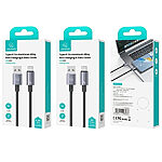 Καλώδιο φόρτισης fast charging και data USAMS Sufeng Series Aluminum Alloy USB-A σε Type-C 3A 1.2m (SJ663USB01) γκρι - Image 6