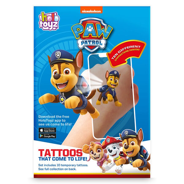 HoloToyz - Paw Patrol Augmented Reality Τατουάζ Επαυξημένης πραγματικότητας που ζωντανεύουν σε κινούμενα σχέδια - Image 1