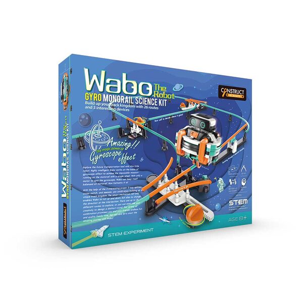 Construct & Create Επιστημονικό κιτ γυροσκοπικού monorail Wabo The Robot - Image 1
