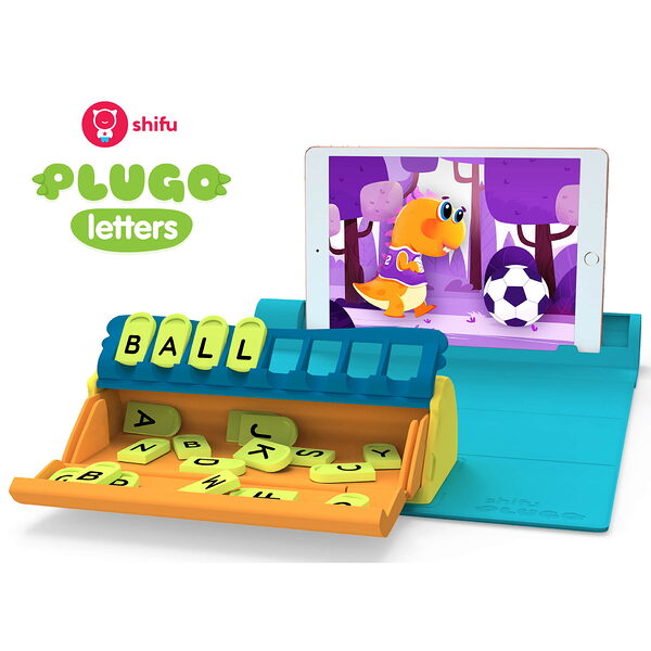 Plugo Letters by PlayShifu Σύστημα παιδικού παιχνιδιού Επαυξημένης Πραγματικότητας γνώσεων με τουβλάκια - Image 1
