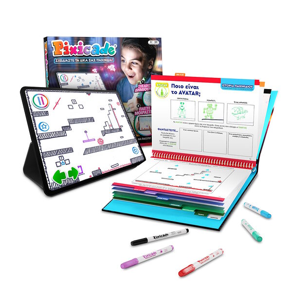 Abacus Brands Pixicade! Δημιουργήστε το δικό σας βιντεοπαιχνίδι – Πλήρης Ελληνική Έκδοση – Κατάλληλο για ηλικίες 6 ετών και άνω - Image 1