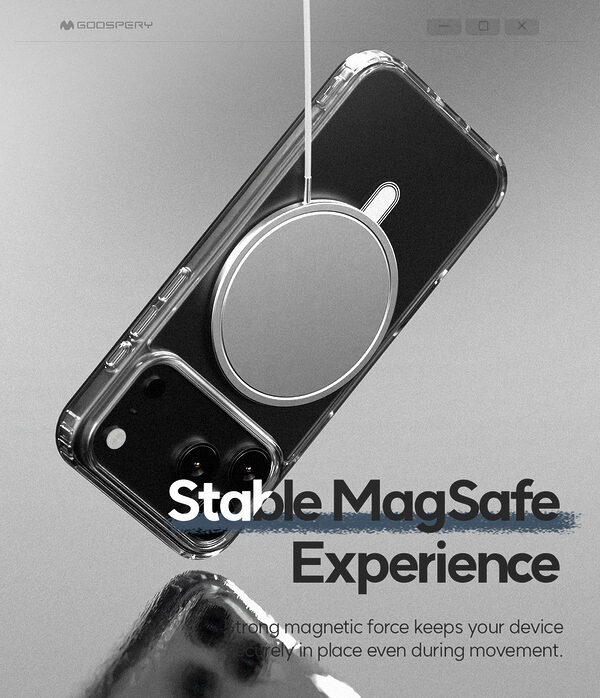 Θήκη Mercury Goospery® Magsafe JelHard για iPhone 17 Air διάφανη