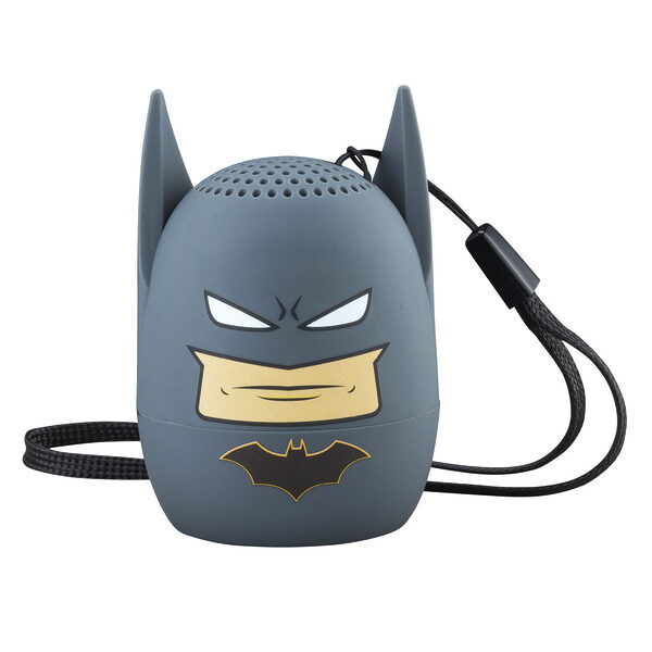 eKids Batman Φορητό ηχείο Bluetooth για παιδιά με λουράκι καρπού (Γκρι/Μαύρο) - Image 1